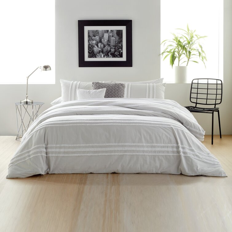 DKNY Standard Cotton Modern & Contemporary 3 Piece Comforter Set 
